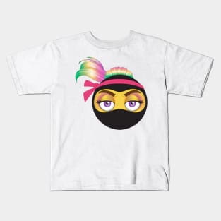 Ninja Emoji Balayage Kids T-Shirt